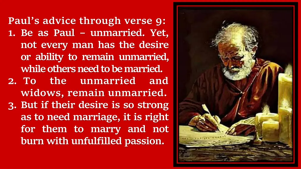 paul s advice through verse 9 1 be as paul