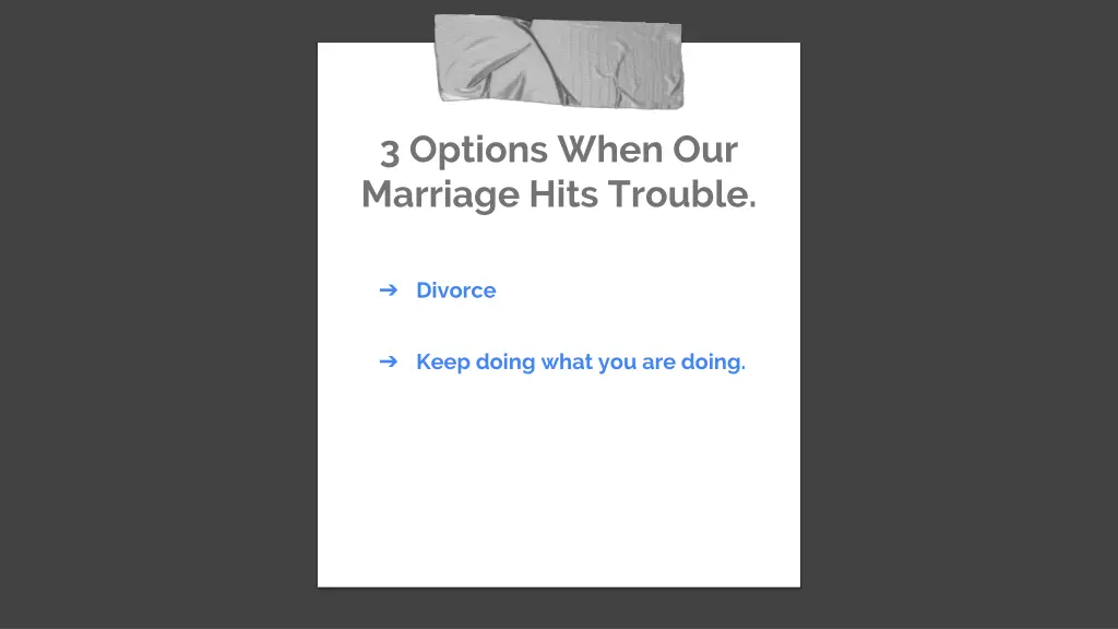 3 options when our marriage hits trouble 1