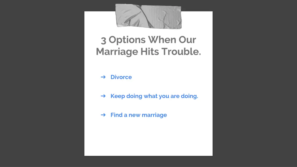 3 options when our marriage hits trouble 2