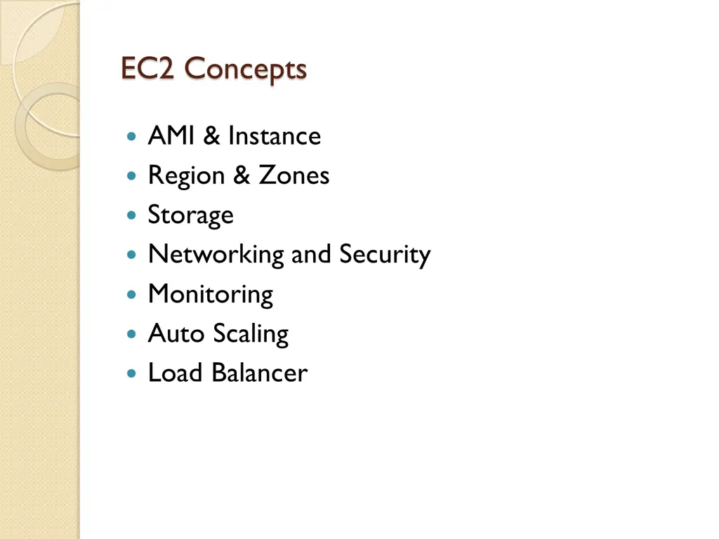 ec2 concepts