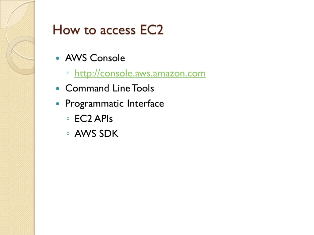 how to access ec2