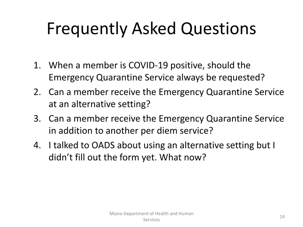 frequently asked questions