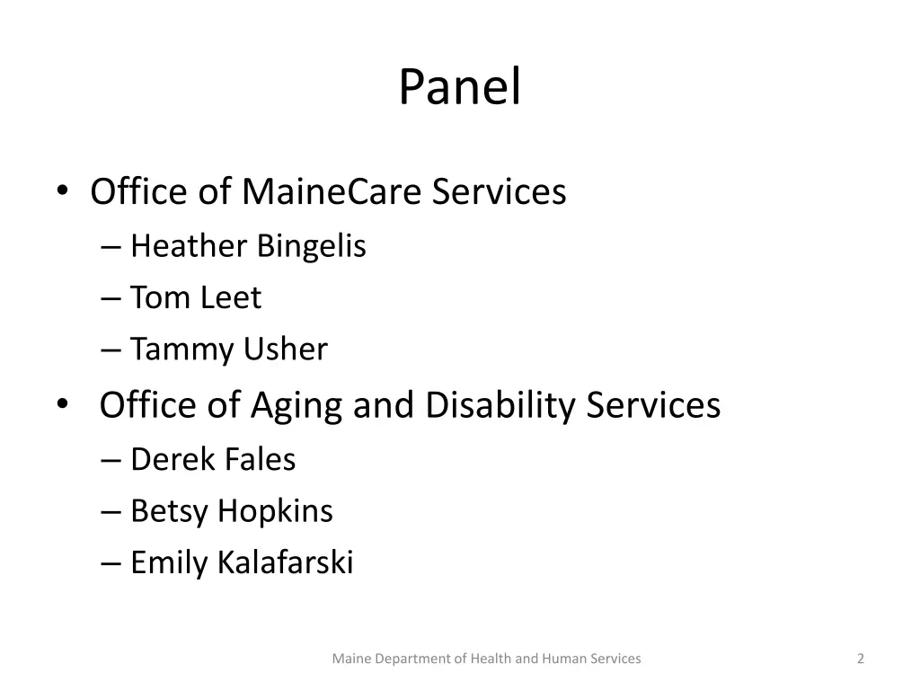 panel