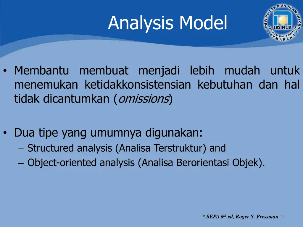 analysis model