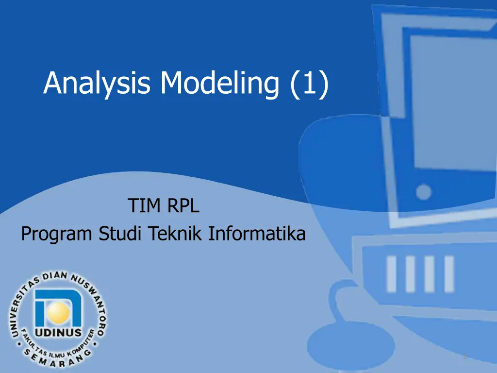 analysis modeling 1