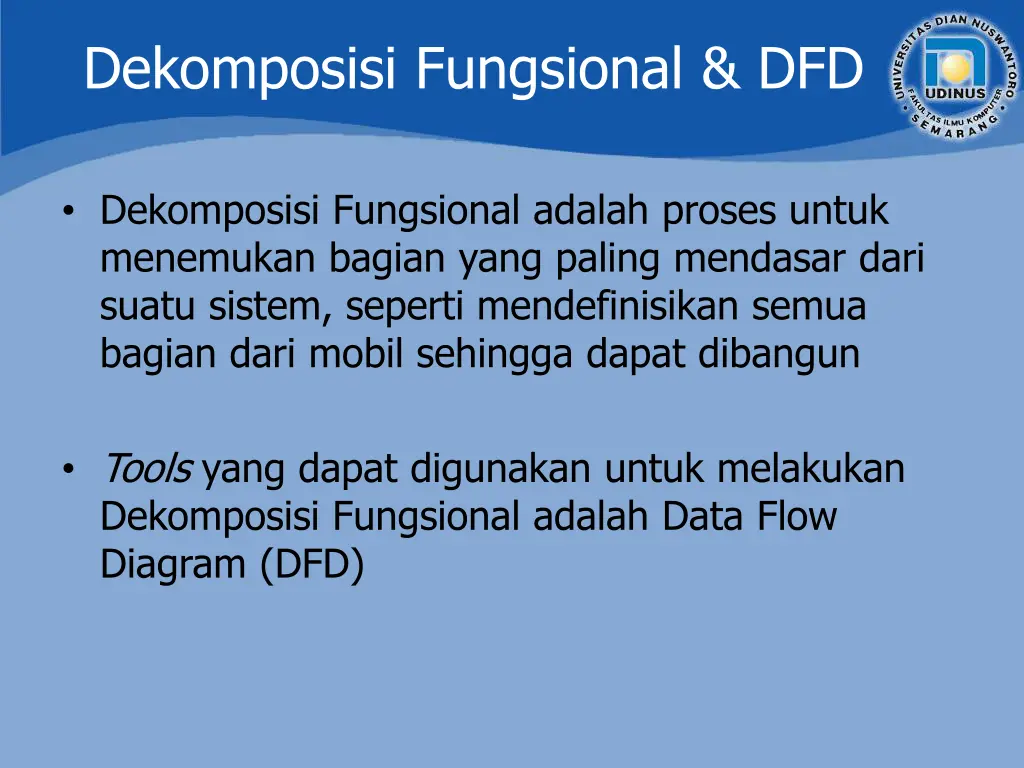 dekomposisi fungsional dfd
