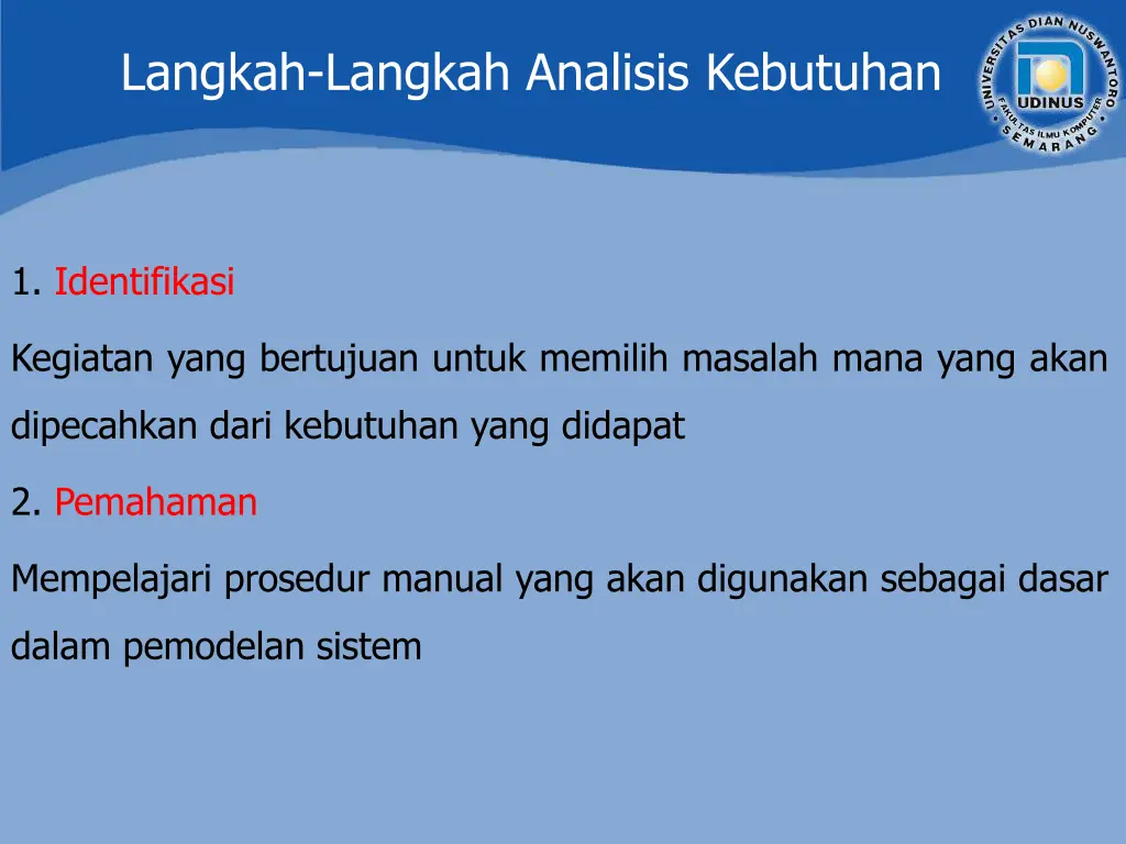 langkah langkah analisis kebutuhan 1