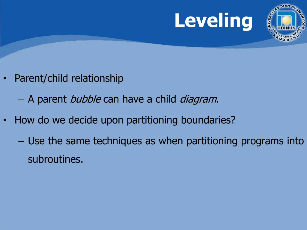 leveling 1