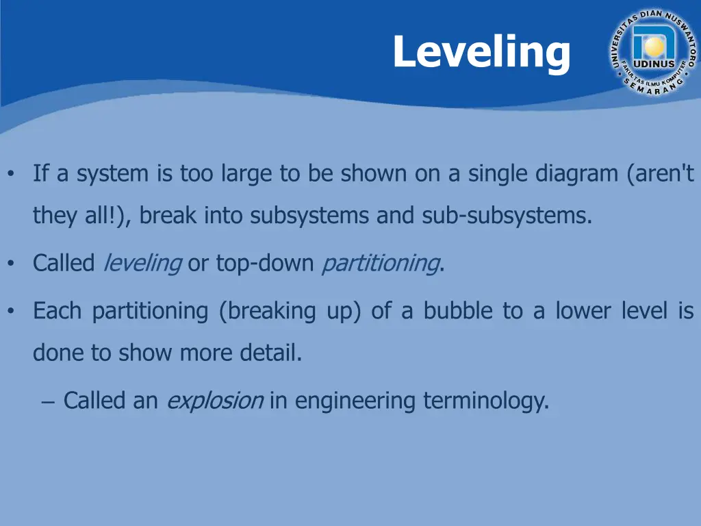 leveling