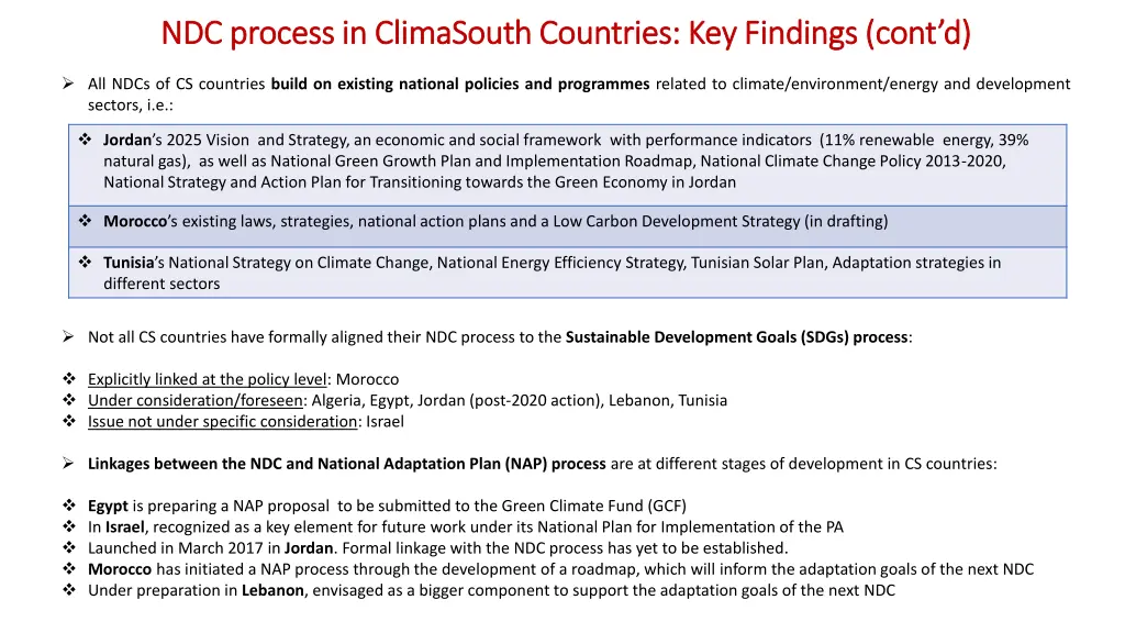 ndc process in ndc process in climasouth 1