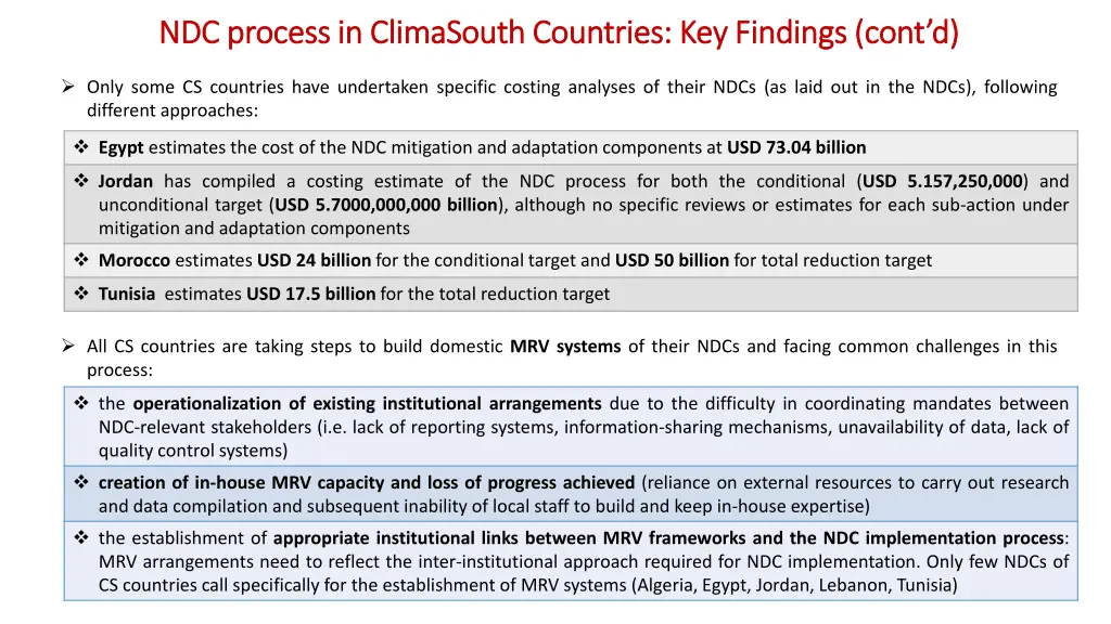 ndc process in ndc process in climasouth 2