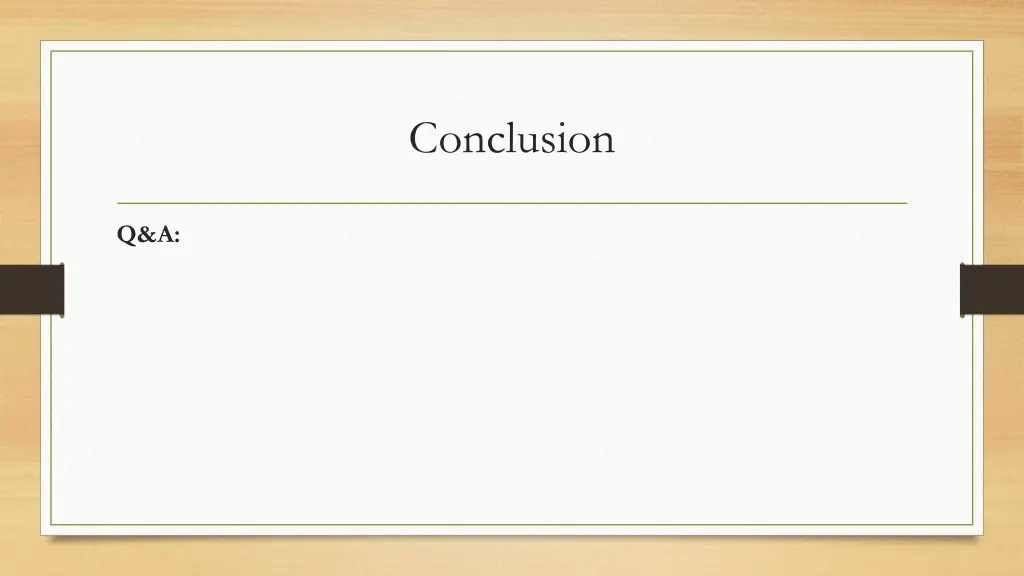conclusion