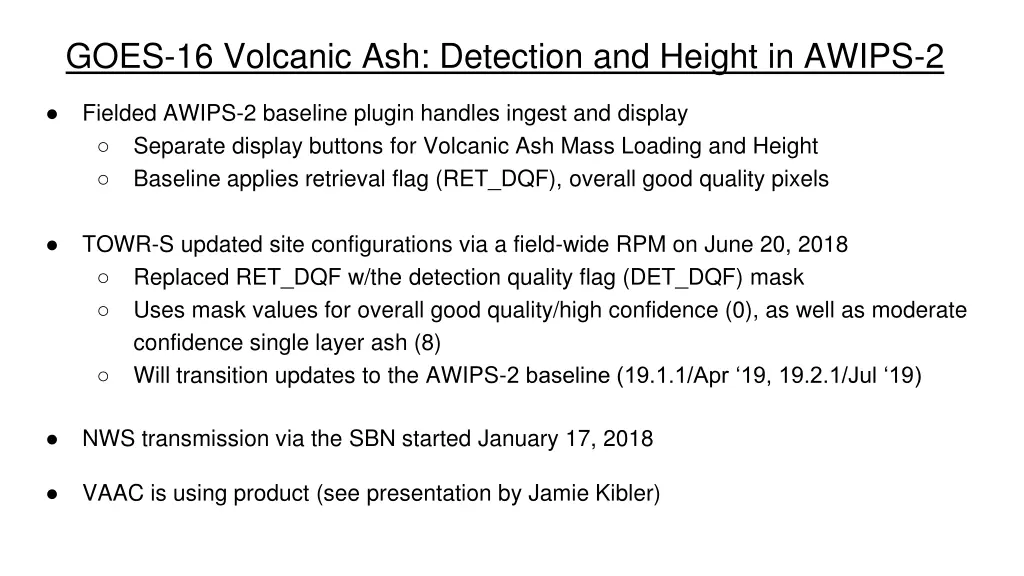 goes 16 volcanic ash detection and height