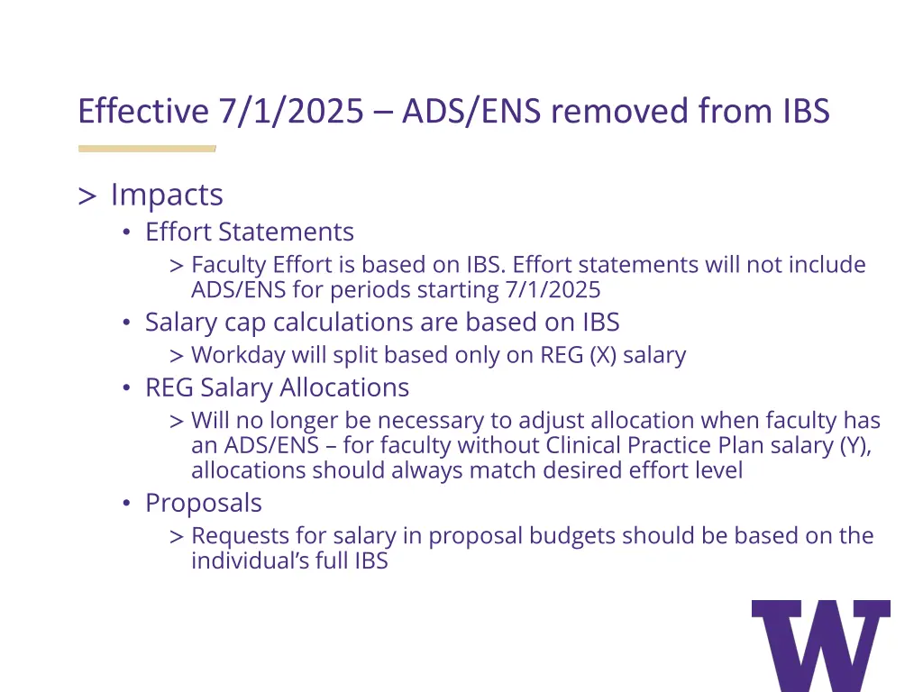 effective 7 1 2025 ads ens removed from ibs