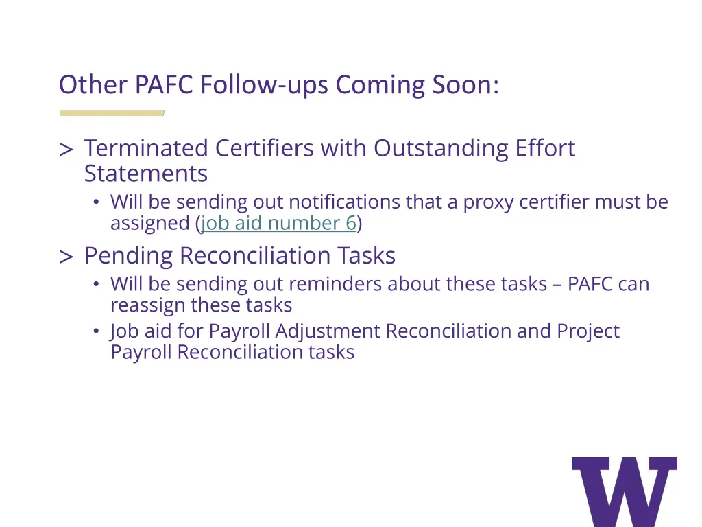 other pafc follow ups coming soon