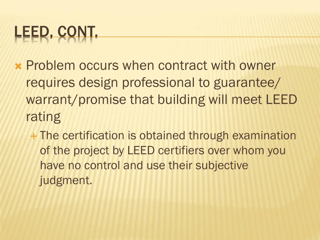 leed cont