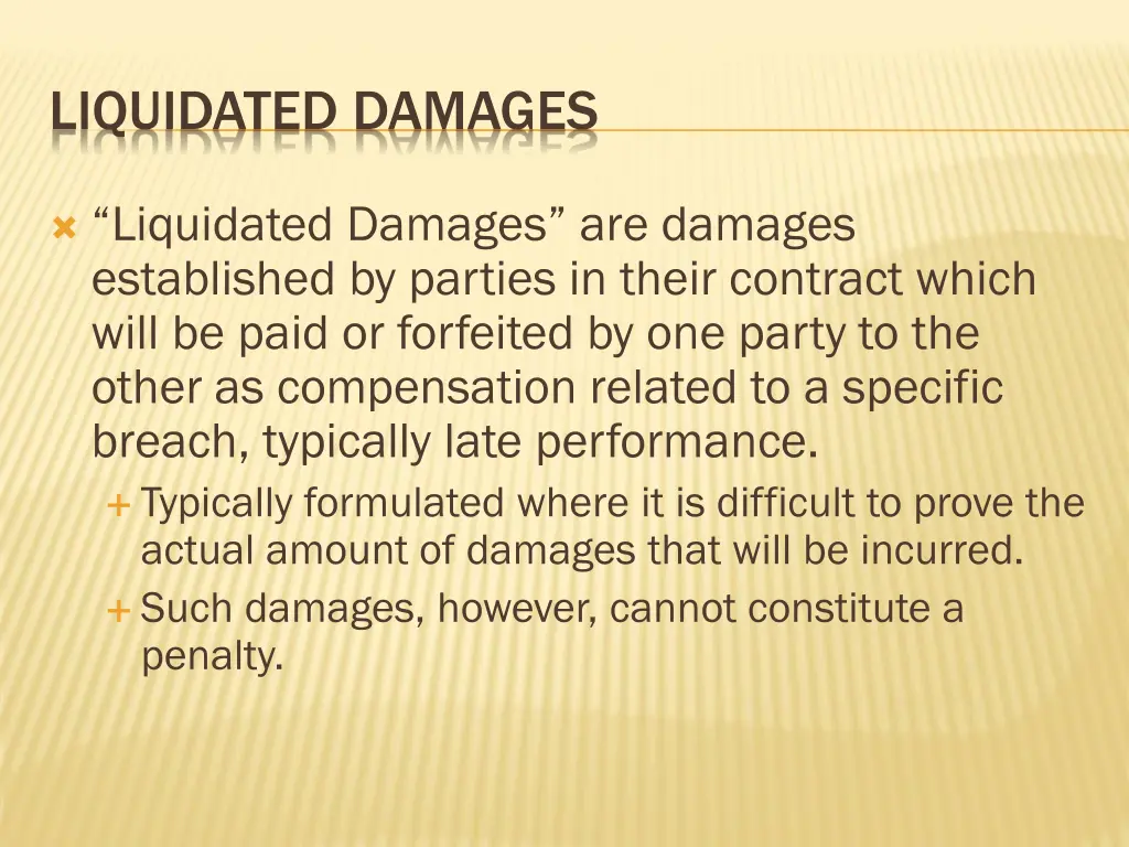liquidated damages
