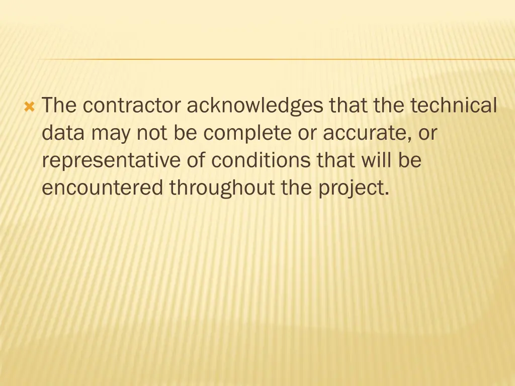 the contractor acknowledges that the technical