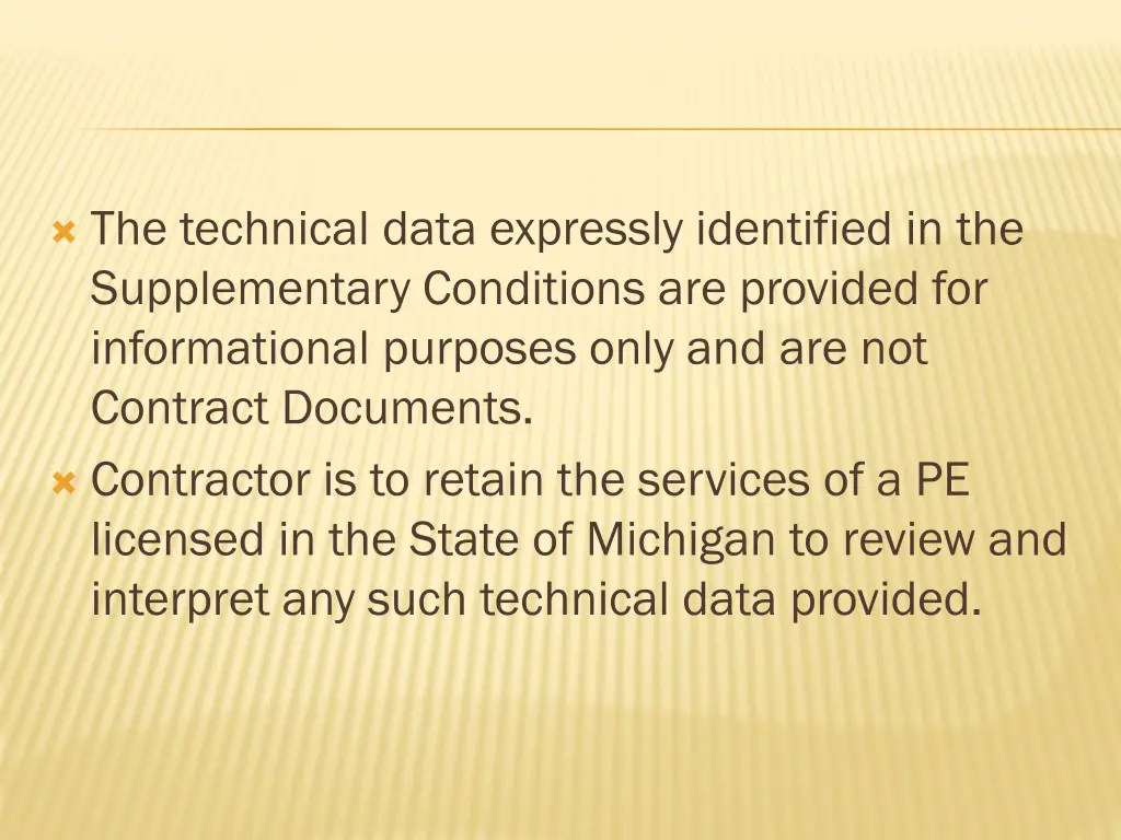 the technical data expressly identified