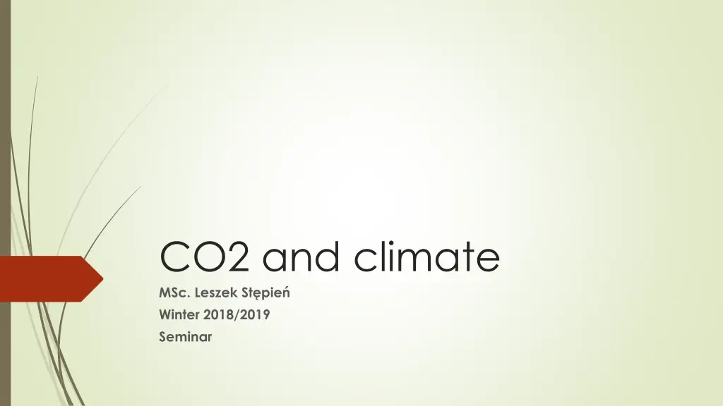 co2 and climate msc leszek st pie winter 2018