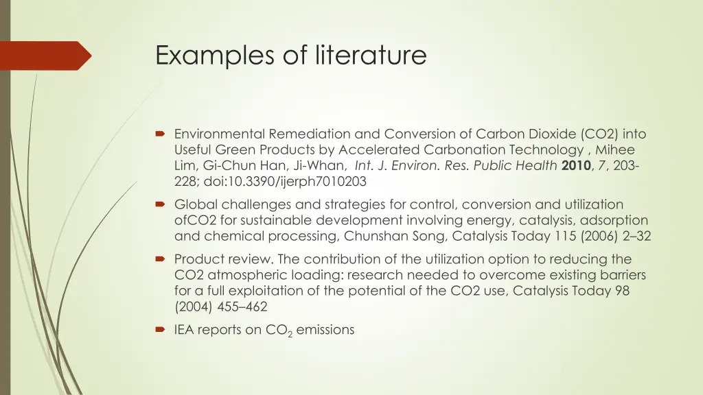 examples of literature