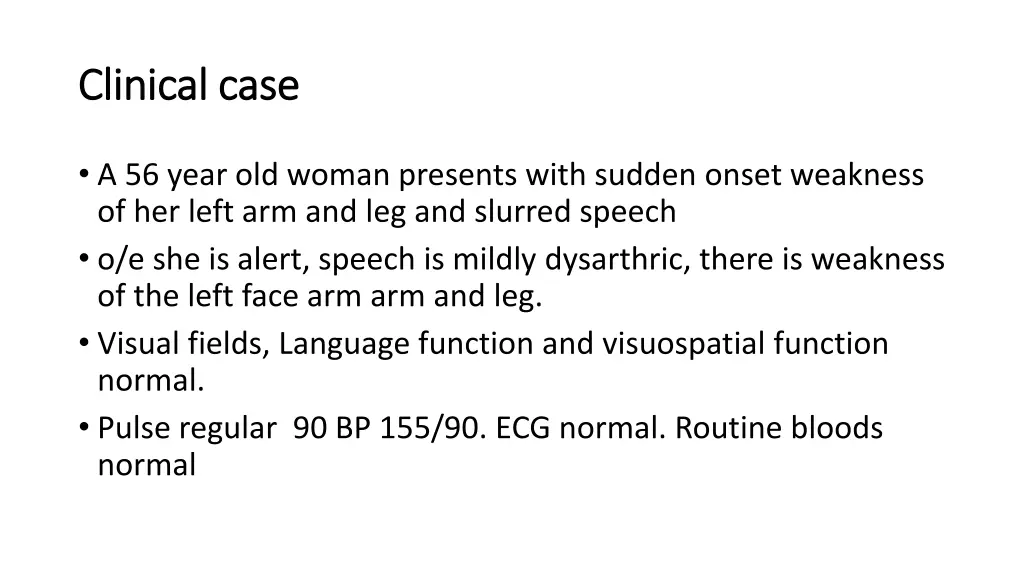clinical case clinical case