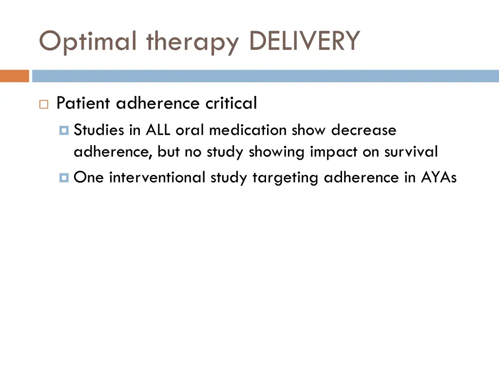 optimal therapy delivery 2