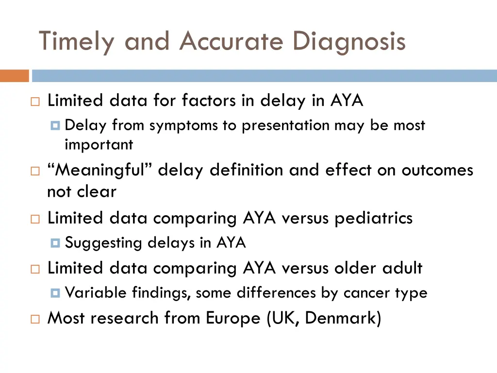 timely and accurate diagnosis 2