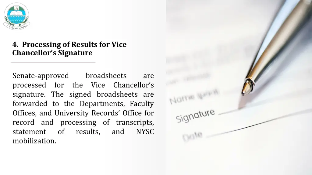 4 processing of results for vice chancellor