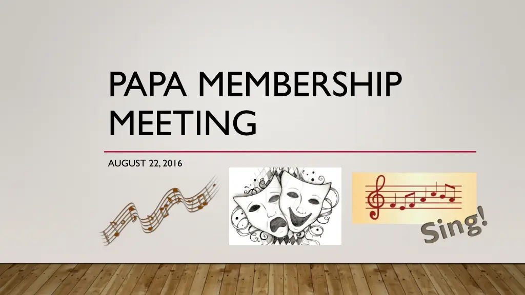 papa membership meeting
