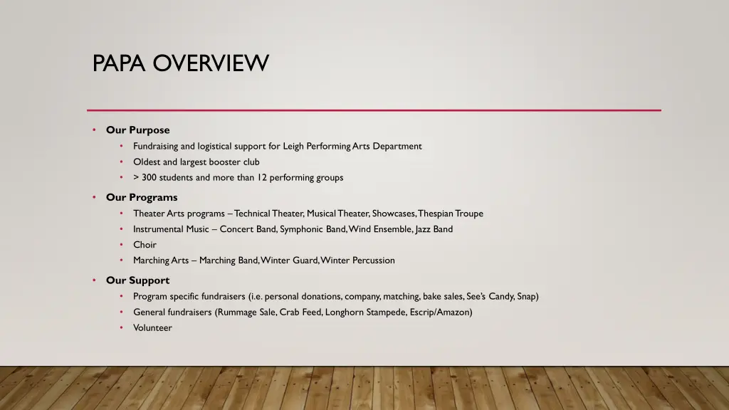 papa overview