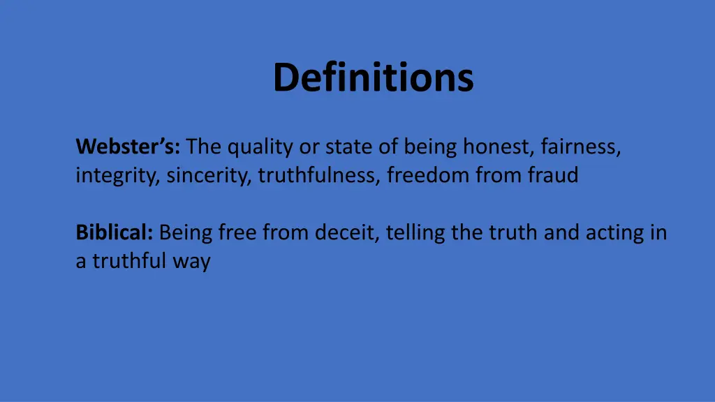definitions