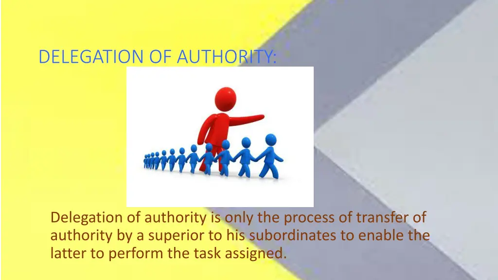 delegation of authority