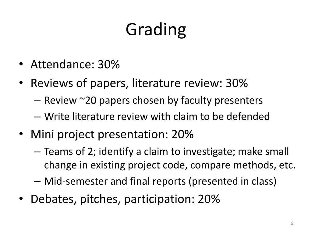 grading