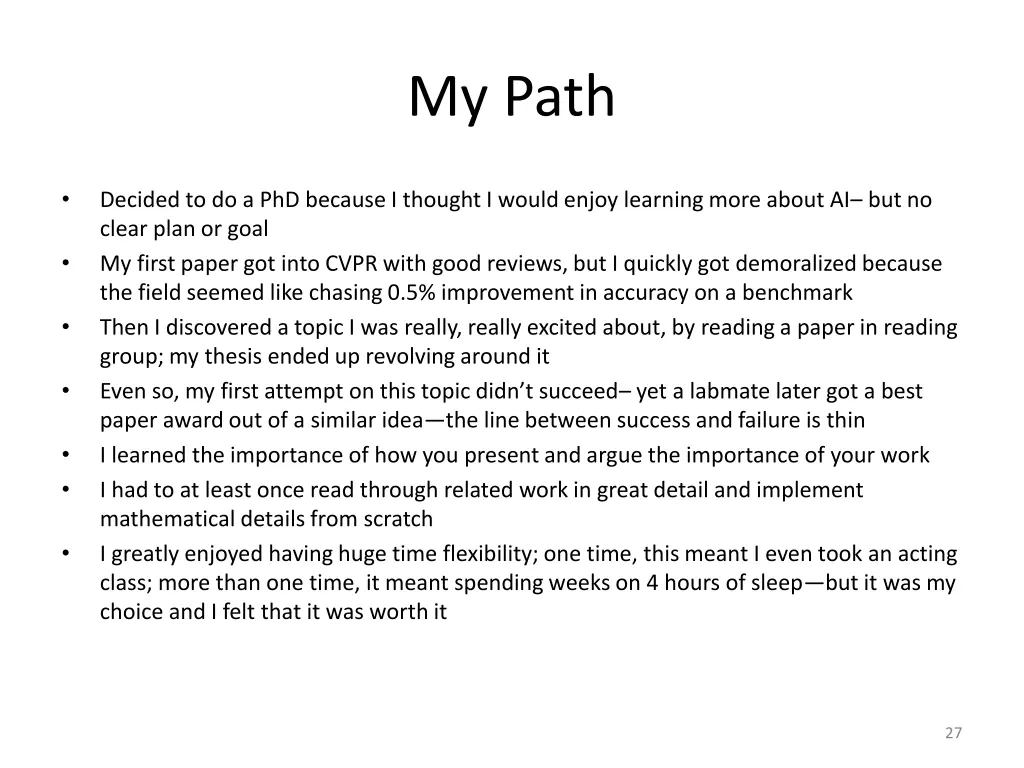 my path
