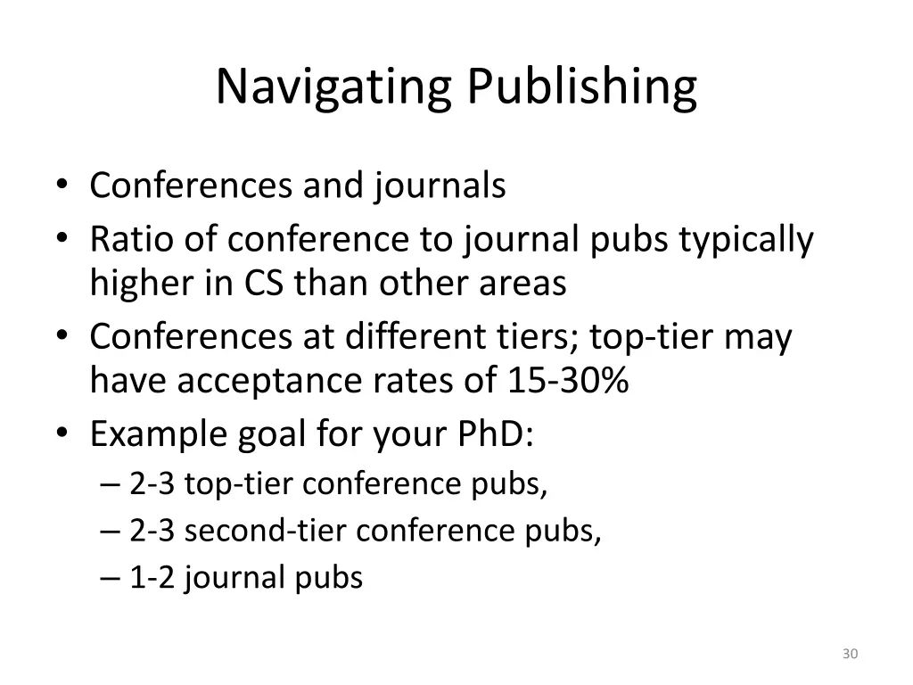 navigating publishing