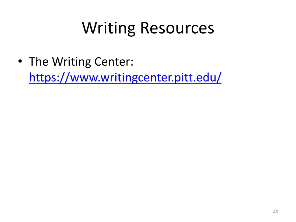 writing resources