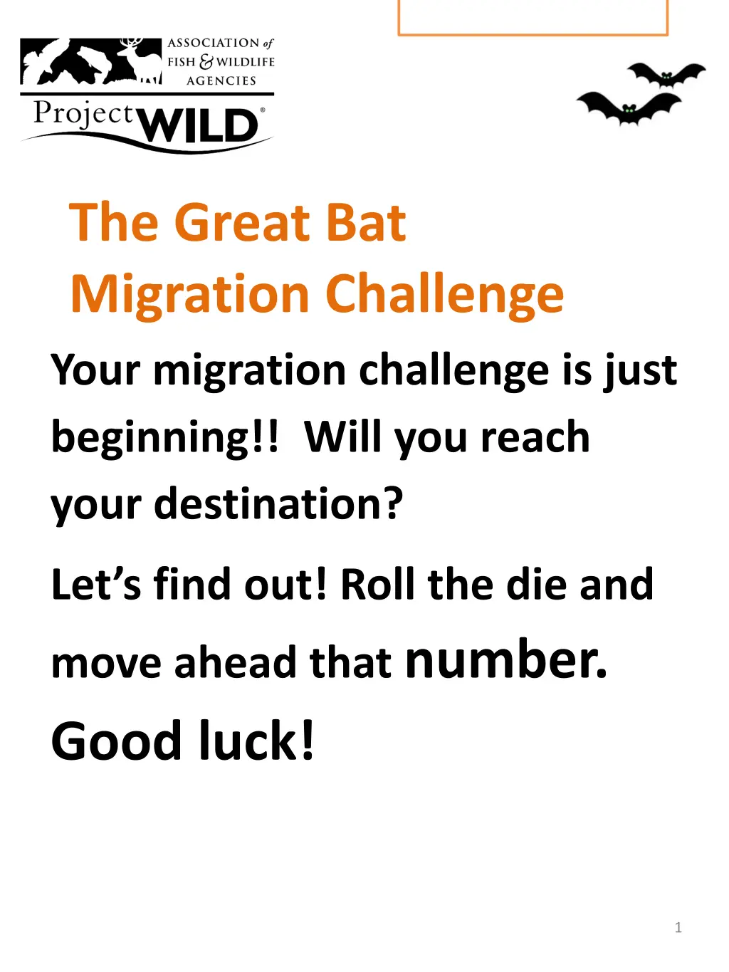 the great bat migration challenge