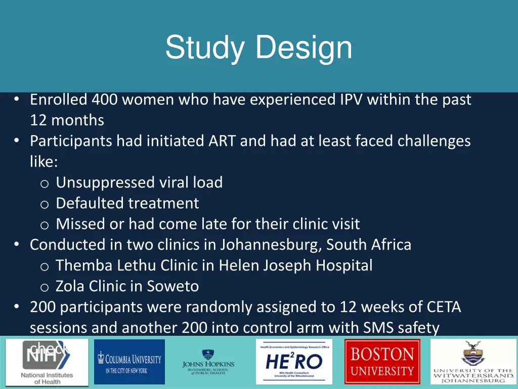 study design