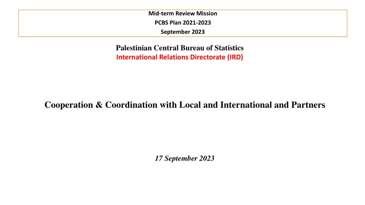 mid term review mission pcbs plan 2021 2023