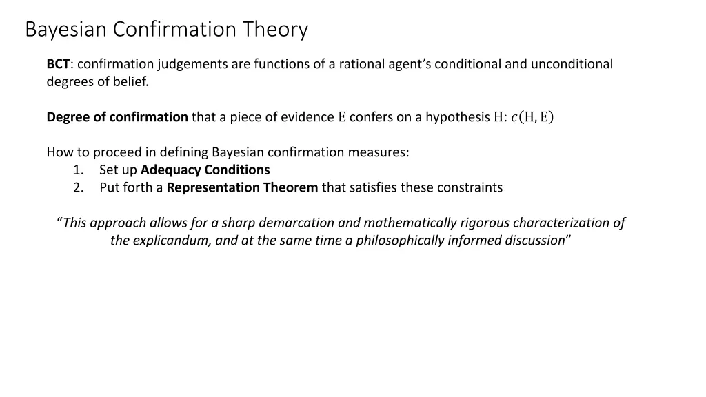 bayesian confirmation theory