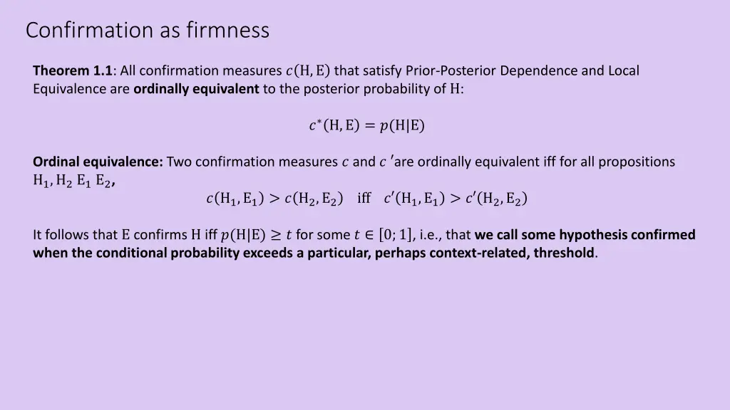 confirmation as firmness 1