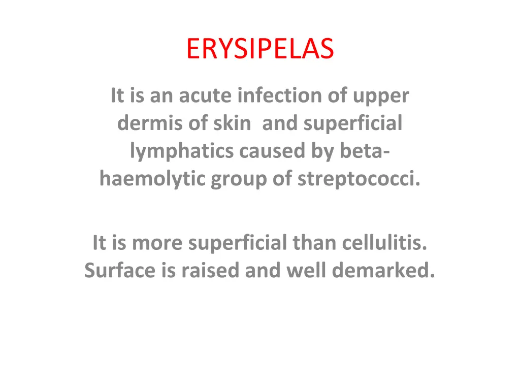erysipelas