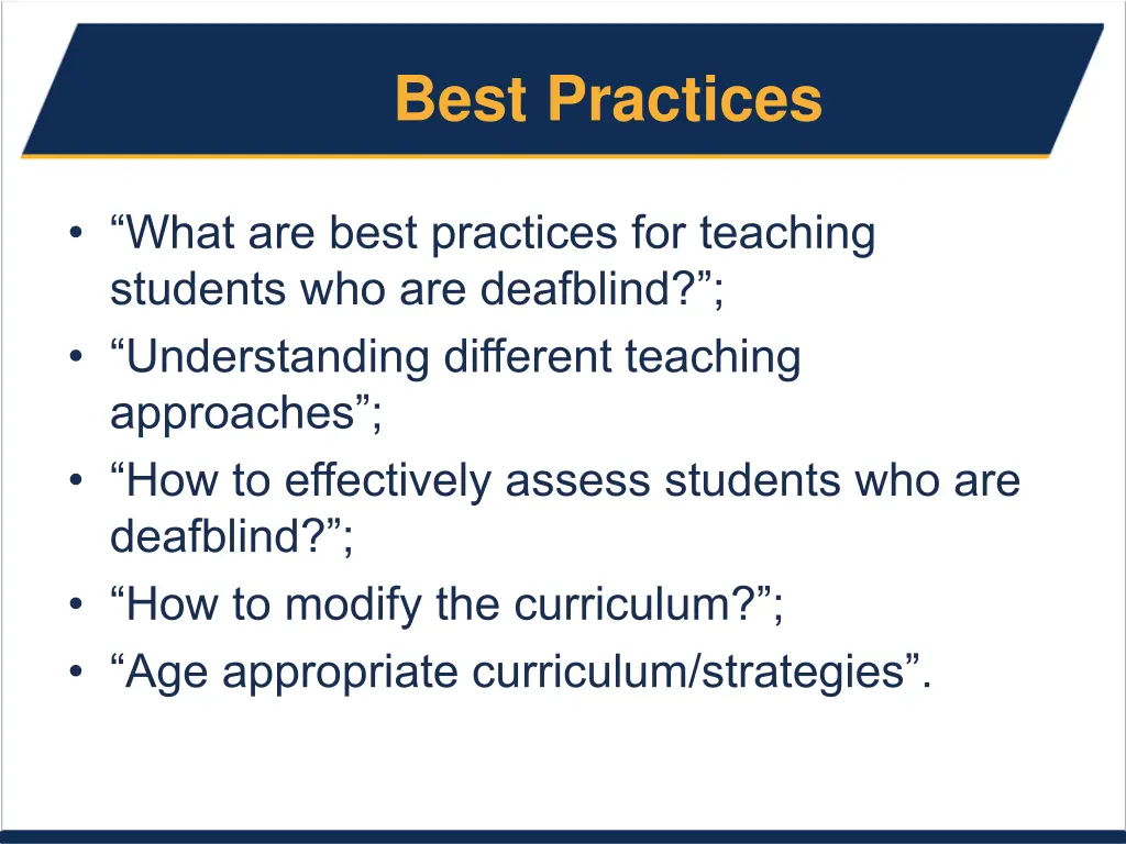 best practices