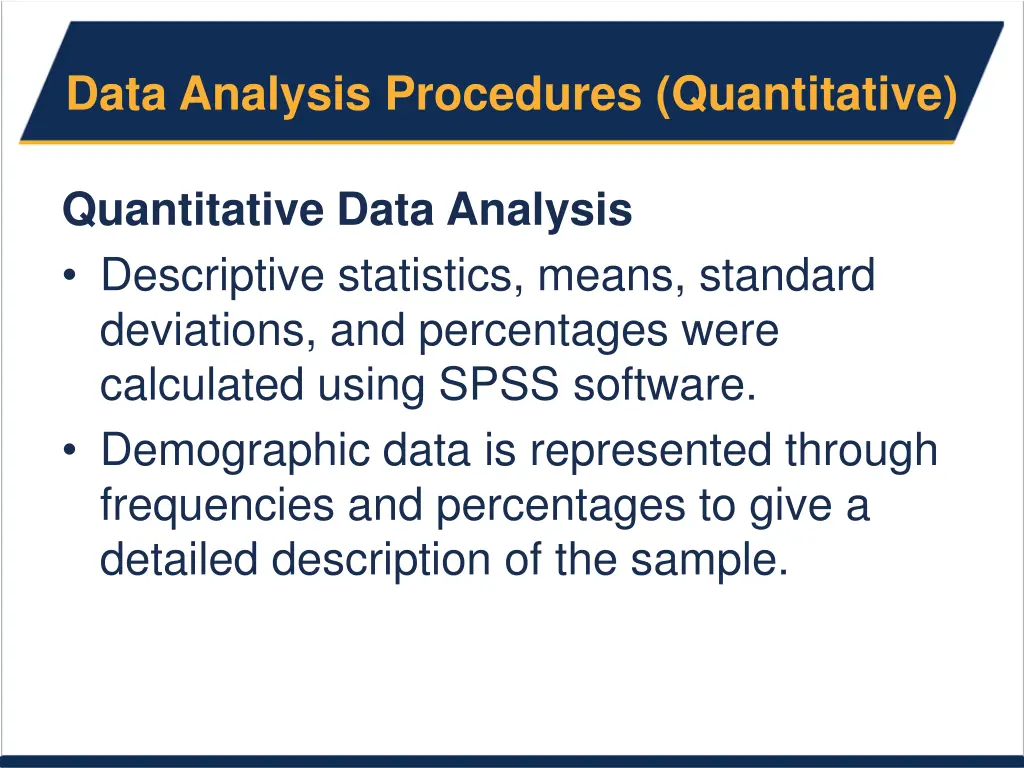 data analysis procedures quantitative