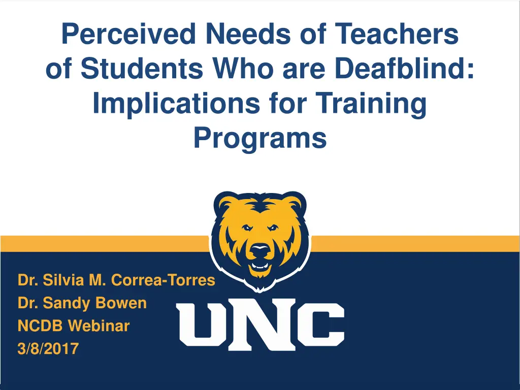 perceived needs of teachers of students