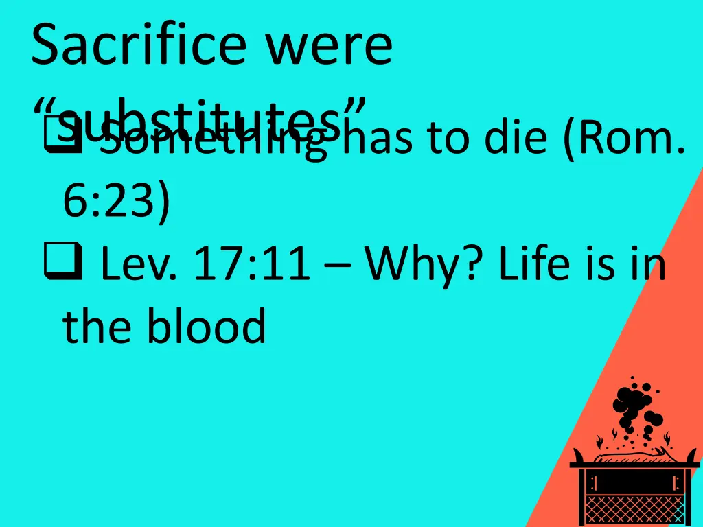 sacrifice were substitutes something