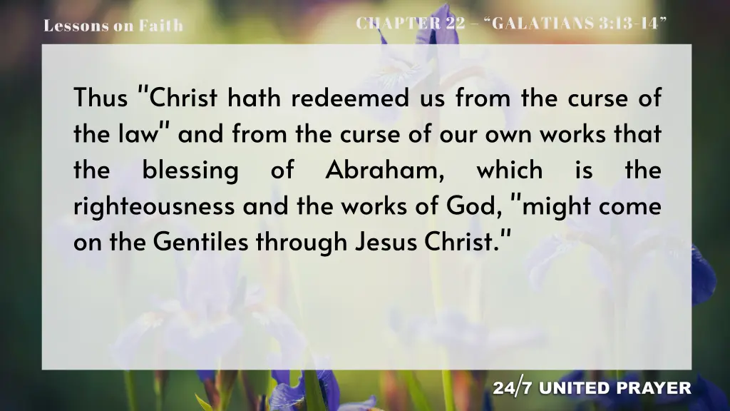 chapter 22 galatians 3 13 14 10