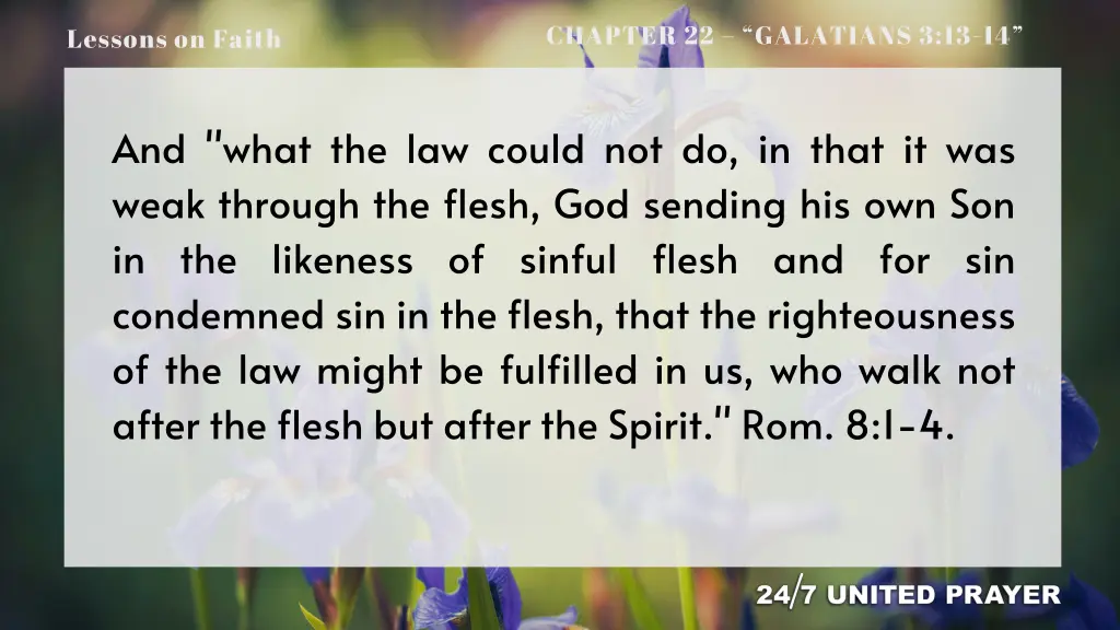 chapter 22 galatians 3 13 14 12