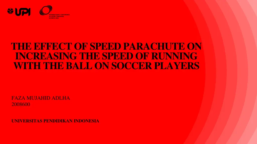 the effect of speed parachute on increasing